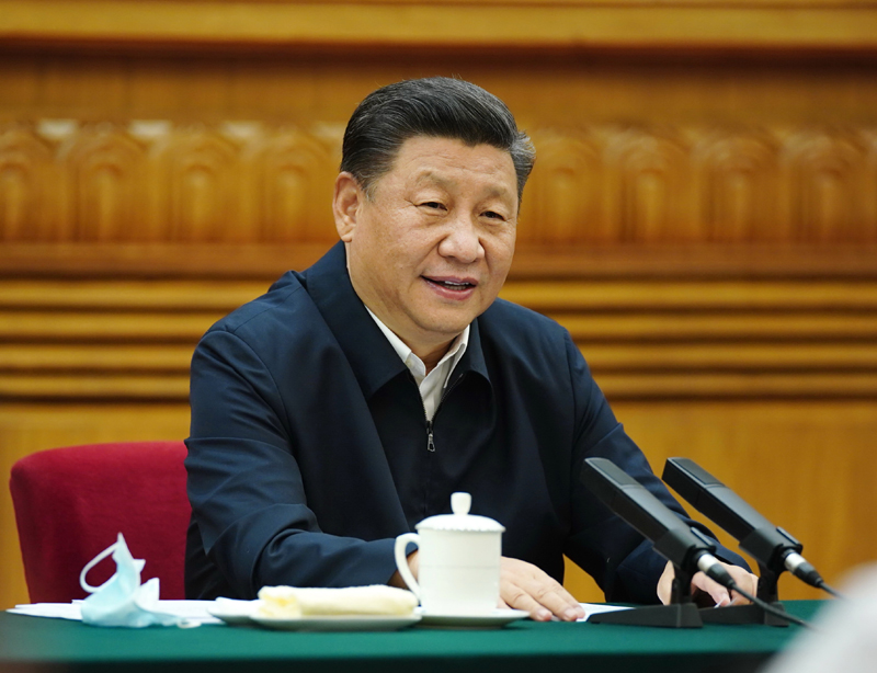 7月21日，中共中央總書記、國家主席、中央軍委主席習(xí)近平在京主持召開企業(yè)家座談會并發(fā)表重要講話。新華社記者 鞠鵬 攝